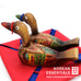 Hand-carved Wedding Duck:  Colorful Goose