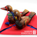 Hand-carved Wedding Duck:  Colorful Goose