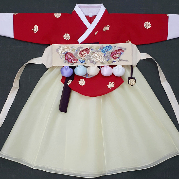 Baby Hanbok with Birthday Band (B)