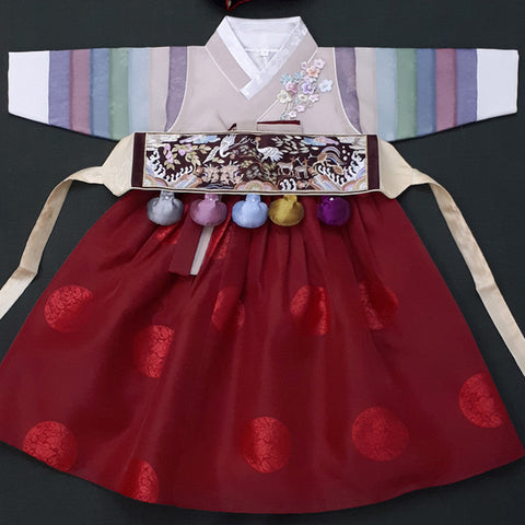 Baby Hanbok with Birthday Band (A)
