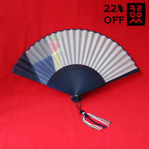 Patchwork_Jogakbo_Fan_Folding-type_Blue_Accessory_In_the_Bag_Gift_and_Souvenir_Korean_Essentials